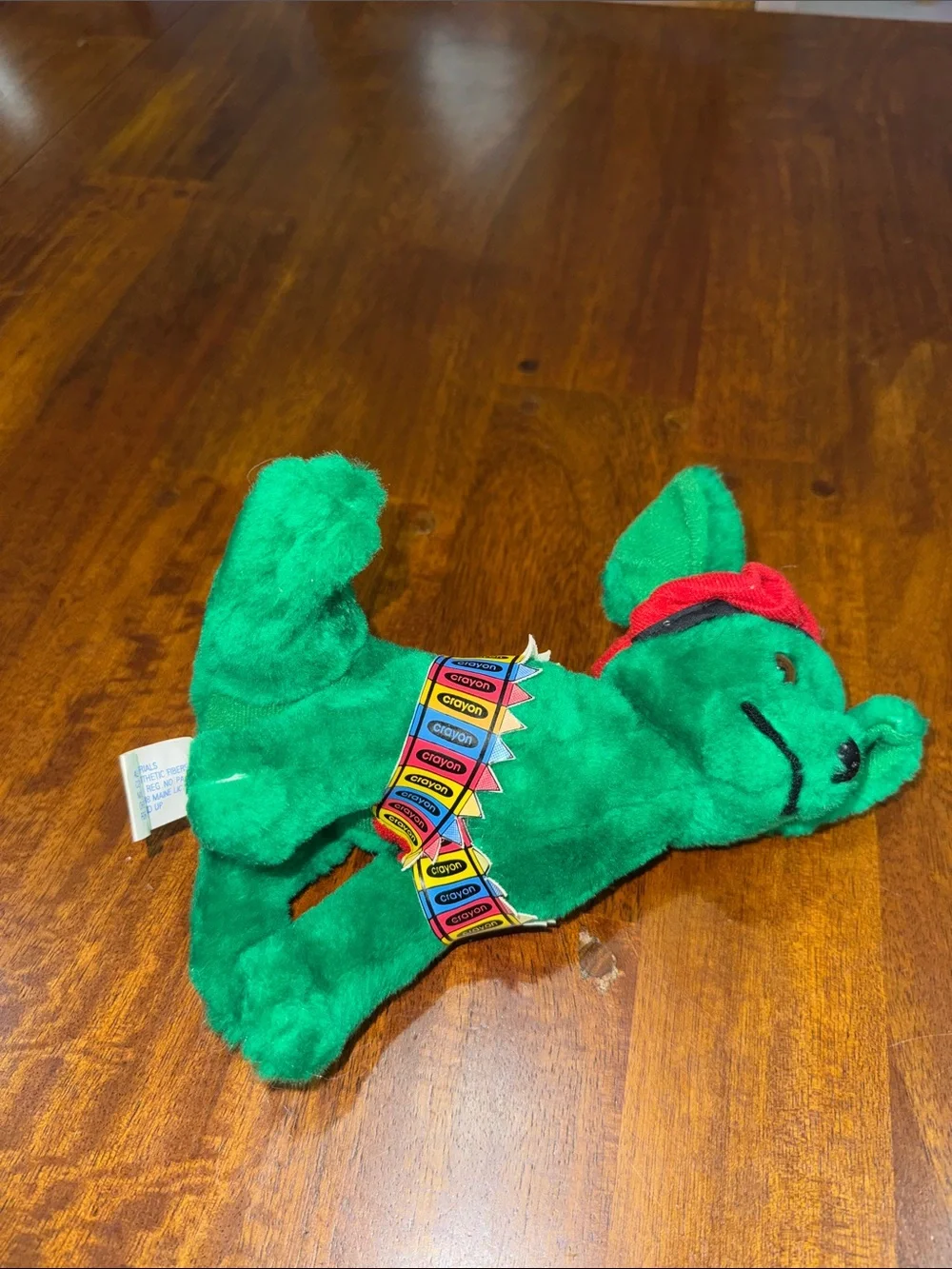 Nanco 2000 Chihuahua Green Dog Plush Red Beret, Crayon Vest